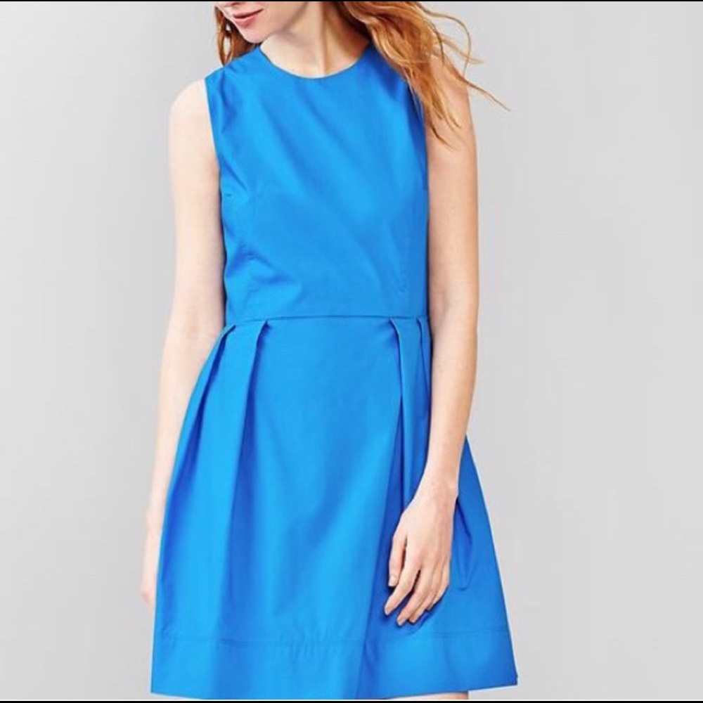 Blue Gap Fit & Flare Dress - Size 6
